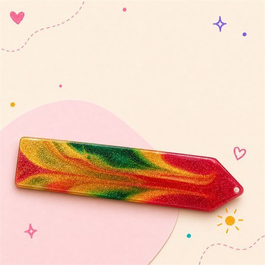 Red Green Pointed Tag