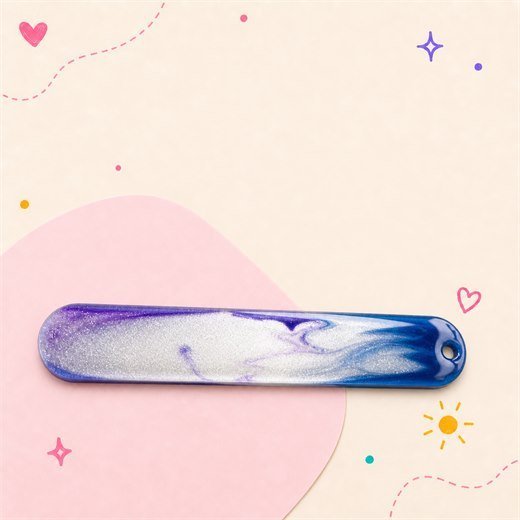 Purple Blue Slim Rounded Bookmark