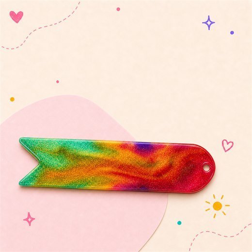 Rainbow Notched Bookmark