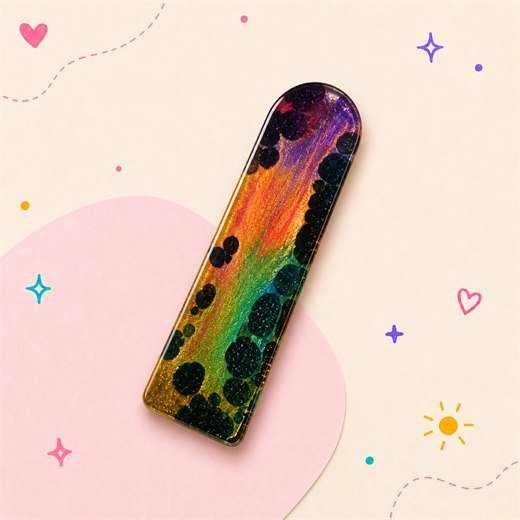 Rainbow Long Rounded Bookmark