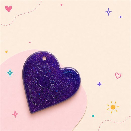 Purple Heart Charm