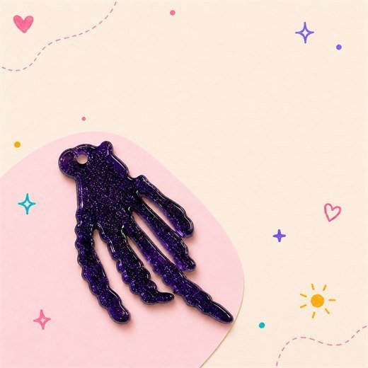 Purple Hand Decal