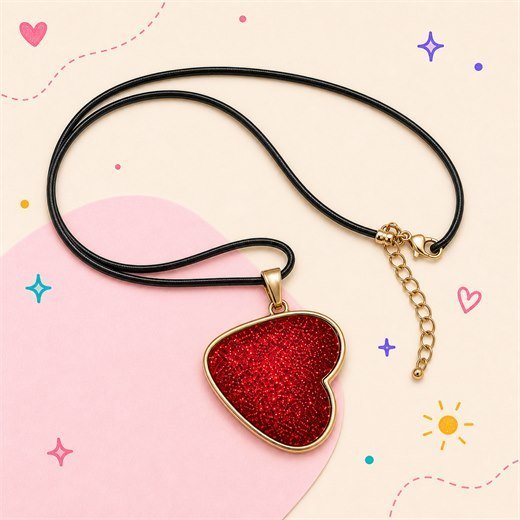 Red Heart Necklace