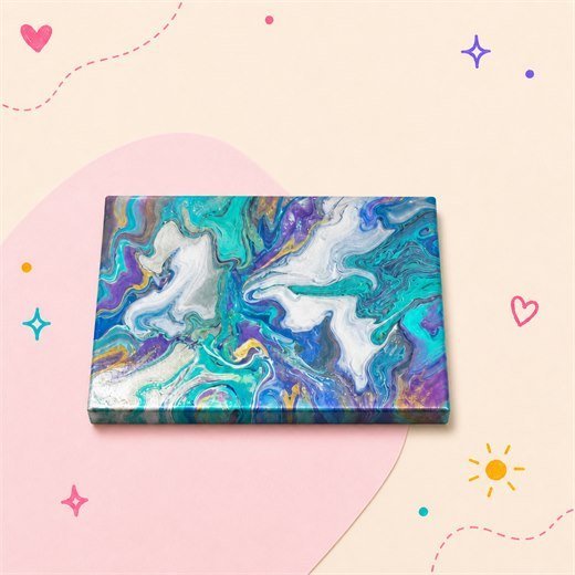 Marbled Canvas Painting